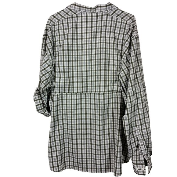 Columbia Silver Ridge Lite Shirt XXL Green Vented UV Hiking Outdoor Fishing - Picture 8 of 10